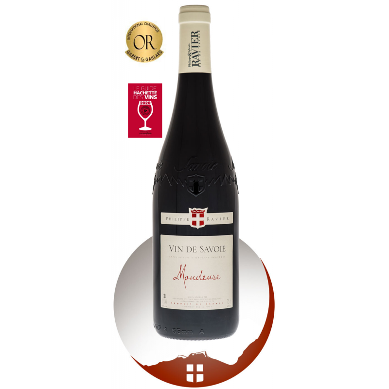Bouteille vin rouge AOP vin de Savoie Mondeuse cépage Mondeuse de la gamme domaine