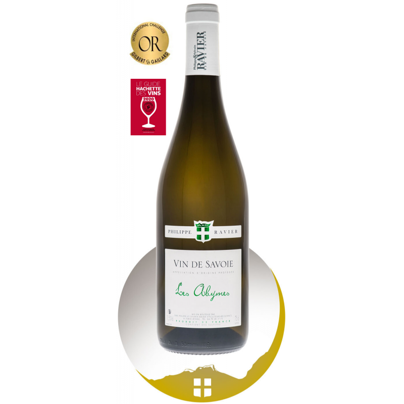 Bouteille de vin blanc AOP Vin de Savoie Les Abymes de la gamme Domaine