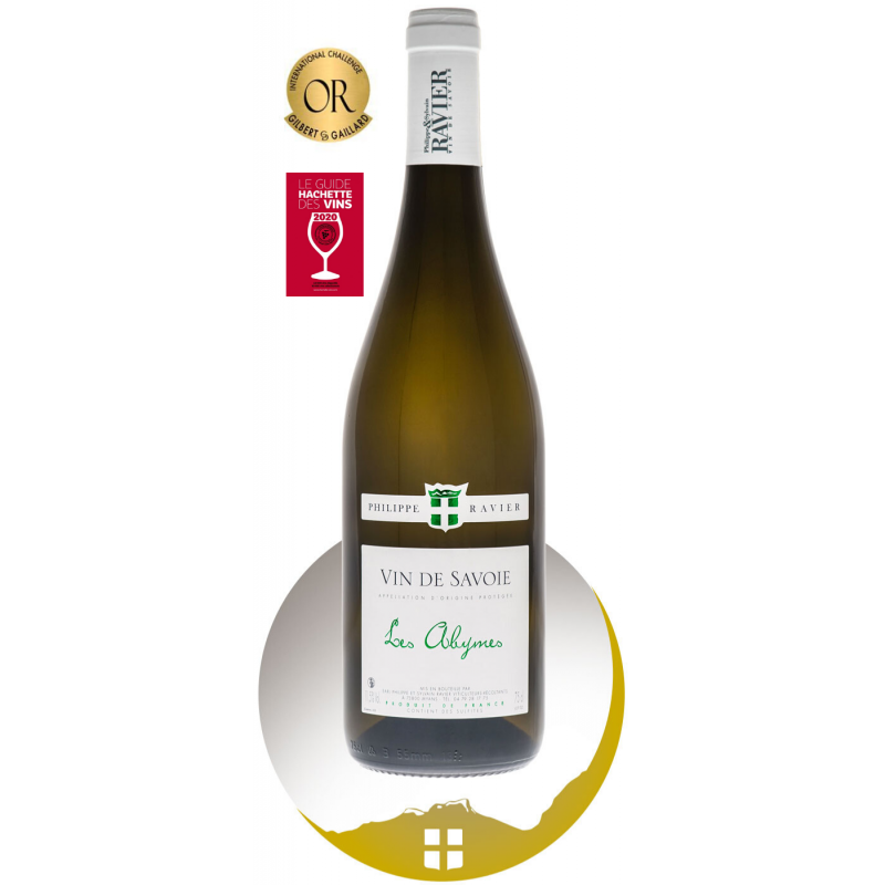 Bouteille de vin blanc AOP Vin de Savoie Les Abymes de la gamme Domaine Bouteille de vin blanc AOP Vin de Savoie Les Abymes de la gamme Domaine