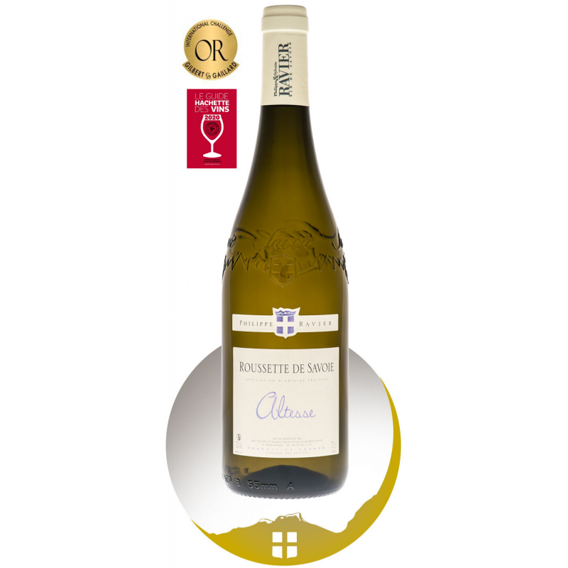 Bouteille vin blanc AOP Roussette de Savoie de la gamme Domaine Bouteille vin blanc AOP Roussette de Savoie de la gamme Domaine