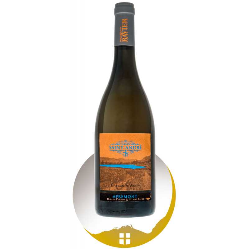 Bouteille vin blanc AOP vin de Savoie Apremont cru Clos Saint André de la gamme Empreinte de Vigneron Bouteille vin blanc AOP vin de Savoie Apremont cru Clos Saint André de la gamme Empreinte de Vigneron